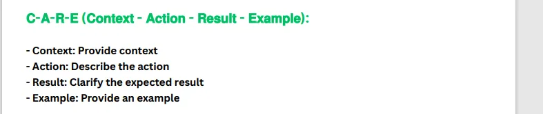 CARE Prompt style