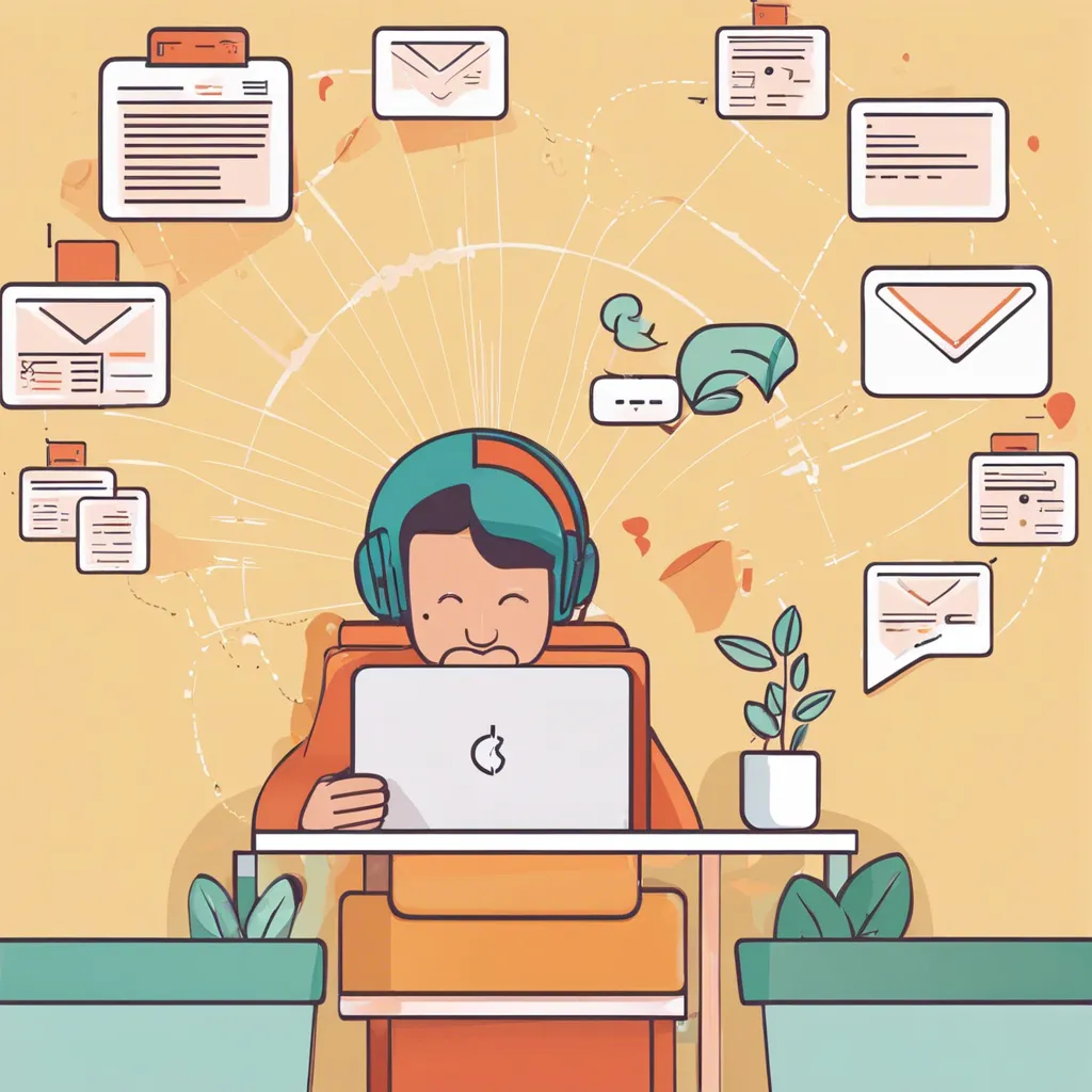 Marketer sending emails