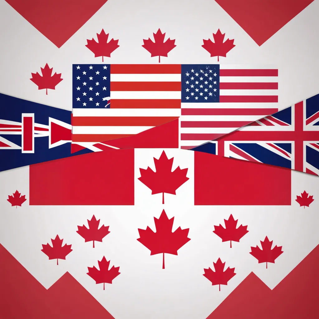 A multinational blend of flags
